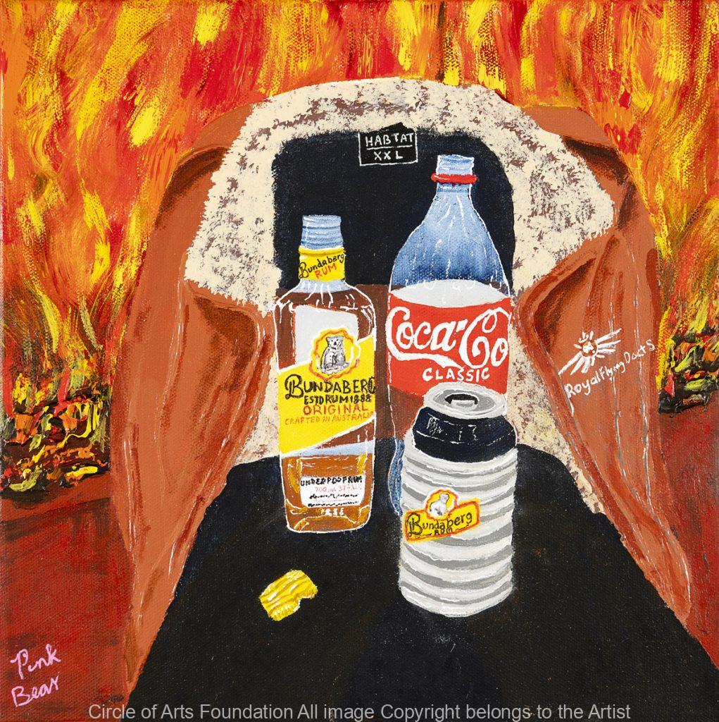 Outback Memories_Bundy Bannerman_Acrylic On canvas_H30cm_W30 cmD4cm_$400